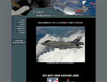 Tablet Screenshot of craterindustries.com